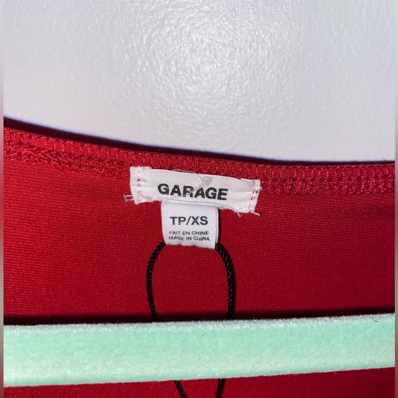 Red Garage Crop Top - Picture 2 of 2
